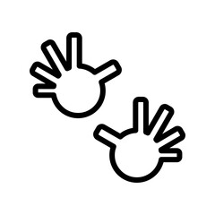 Finger icon Template