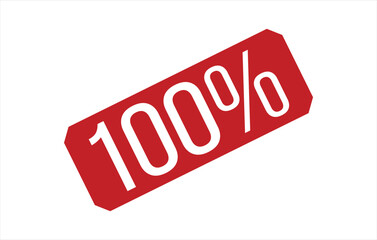 100% Rubber Stamp Seal Vector