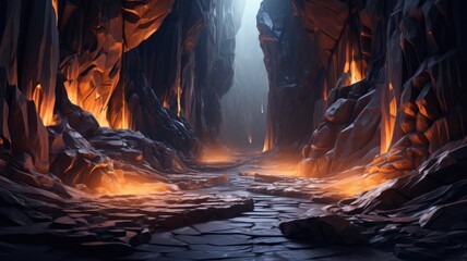  Ethereal Glow of the Ember Gorge