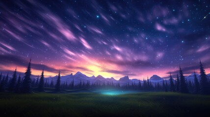 Enchanted Aurora Whirlwind Meadows