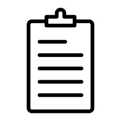 Notes icon in black and outline style