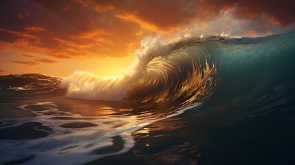 Obraz premium sunrise over the sea