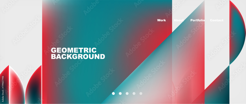 Poster a geometric background featuring azure, magenta, and electric blue lines. the design combines tints 