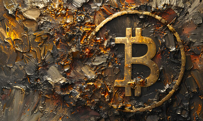 bitcoin logo for web banner design for web wallpaper copy space