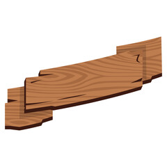 Wooden Ribbon Signboard