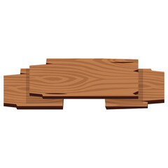 Wooden Ribbon Signboard