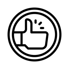 Obraz premium like line icon