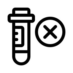 test tube line icon