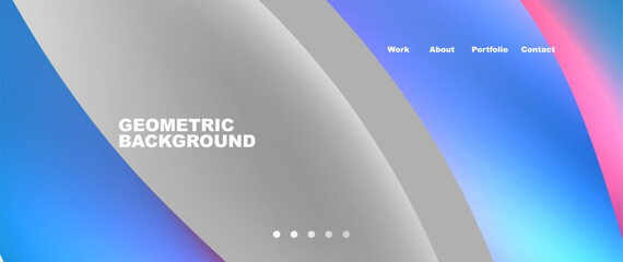 A geometric background featuring a gradient of electric blue, pink, and gray colors. Perfect for a modern font or gadget logo design. Inspired by automotive design and multimedia display devices