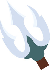 Obraz premium Silver Mouse Cursor Trident