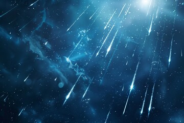 Sparkling meteor trail frame background - obrazy, fototapety, plakaty