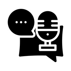 conversation glyph icon