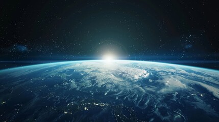 Obraz premium As I soar through the dark void of space the sight of our planet receding beneath me is both humbling and aweinspiring..