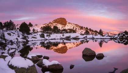 sunrise in the mountains