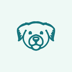 Creative design logo ideas dogs with close up head become a brand symbol for your business, the concept of dog brand icons