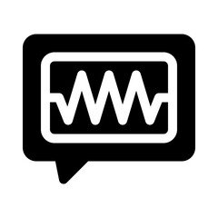 voice glyph icon