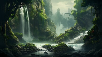 waterfall in the forest