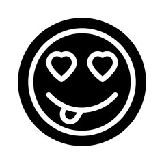 Obraz premium in love glyph icon