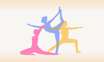 Yoga Day meditation parvastasna pose banner against pink lotus petals 