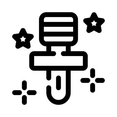 karaoke line icon
