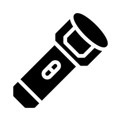 flashlight glyph icon