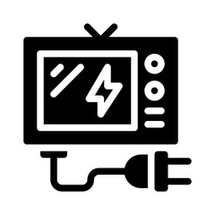 television glyph icon