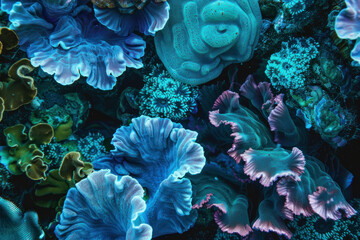 Underwater corals, coral reef, ocean underwater, tropical