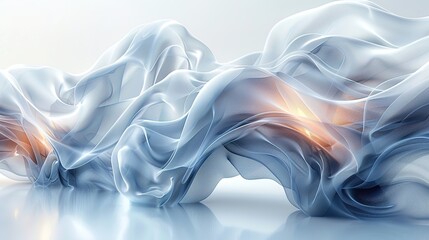 Obraz premium Futuristic abstraction, technological elements, twisted and irregular modern aesthetic minimalist design