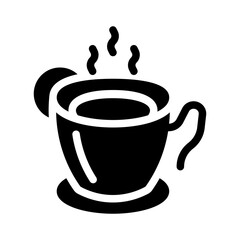 tea glyph icon