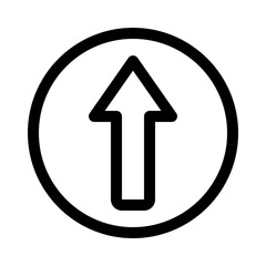 up arrow line icon