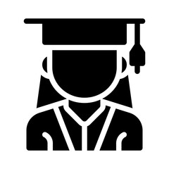 student glyph icon