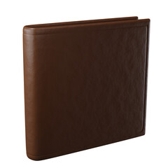 Leather Wallet Mockup on White Background an Isolated