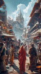Ancient indian street