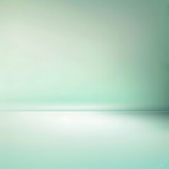 A white wall with a green background