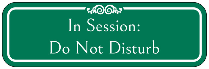 Hospital way finding sign insession, do not disturb