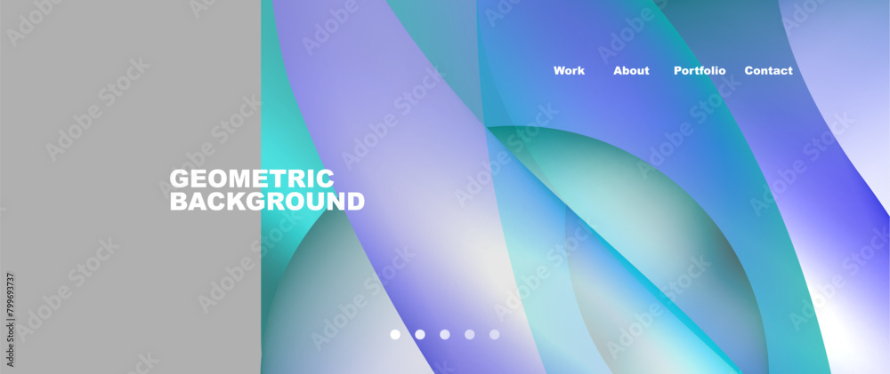 Aufkleber the geometric background features azure, aqua, and violet lines in electric blue and magenta hues. s