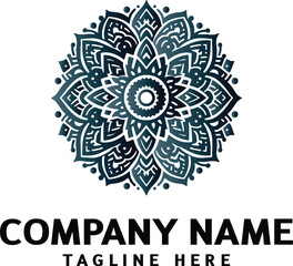 Mandala logo design. Abstract beauty Mandala. Floral ornament. Decorative circle ornament style