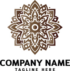 Mandala logo design. Abstract beauty Mandala. Floral ornament. Decorative circle ornament style
