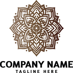 Mandala logo design. Abstract beauty Mandala. Floral ornament. Decorative circle ornament style