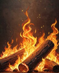 Cozy Campfire Glow