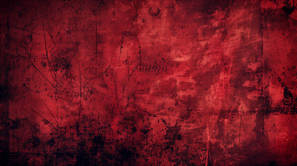 old red christmas background, vintage grunge dirty texture, distressed weathered worn surface, dark black red paper, horror theme
