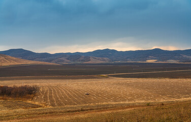 Obraz premium Autumn natural scenery of Aershan in Hulunbuir, Inner Mongolia, China