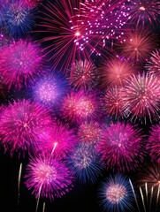 Vibrant Fireworks Display