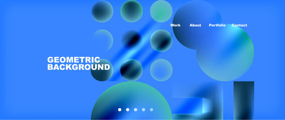 Obraz premium A mesmerizing pattern of circles and lines in electric blue and green on a sky blue background, reminiscent of a scientific space exploration concept