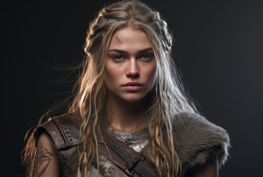 Fierce Viking Warrior Woman