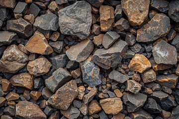 Gravel stone background texture for construction or background textured - generative ai