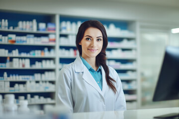 Pharmacist in the pharmacy store