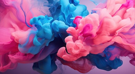 Fototapeta premium Vibrant Smoke Art Explosion