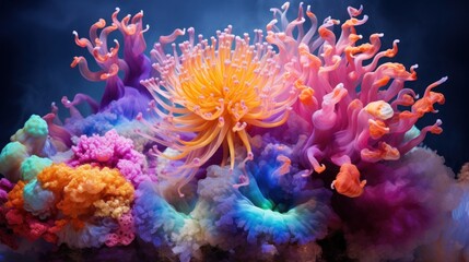 Vibrant Underwater Coral Reef Scene