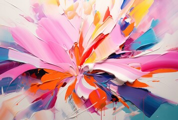 Vibrant Abstract Floral Explosion